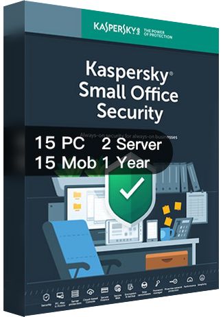 Kaspersky Small Office Security 7 15Pc+15Mobile+2 Server*1 Year*Worldwide Key 