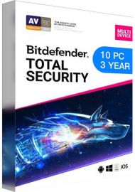 Bitdefender Total Security Multi Device - 10 Devices - 3 Years EU