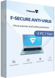 F-Secure AntiVirus - 3 PCs - 1 Year [EU] 
