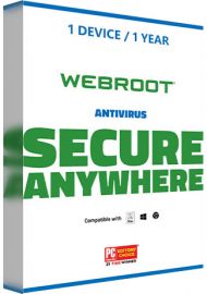 Webroot SecureAnywhere AntiVirus - 1 Device - 1 Year