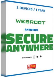 Webroot SecureAnywhere AntiVirus - 3 Devices - 1 Year